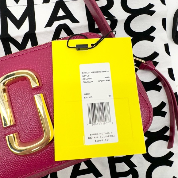 Marc Jacobs New With Tags Snapshot/Slingshot Lipstick Pink Leather Handb… - Picture 13 of 13